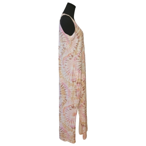 Lands End Sleeveless Tie Dye Maxi Dress Size Small - Picture 3 of 5